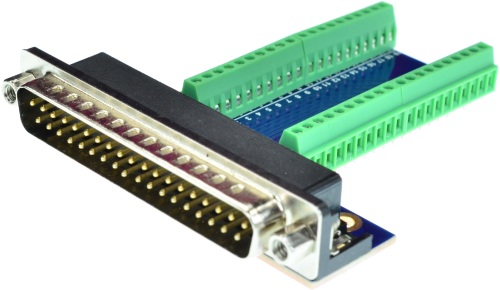DB37 Male Connector Breakout Board